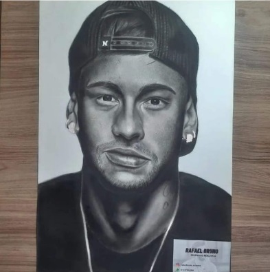Desenho Realista - Neymar Jr