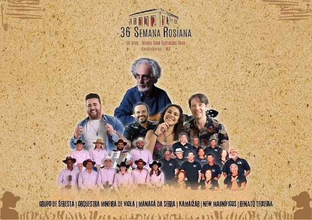 '36ª Semana Rosiana' terá vários shows neste fim de semana em Cordisburgo
