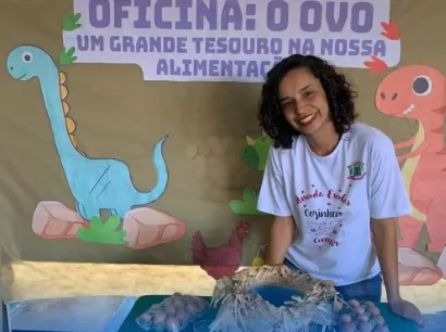 Fortuna de Minas: Nutricionista 'transforma ovos de galinha em ovos de dinossauro' para ensinar alimentação saudável para as crianças