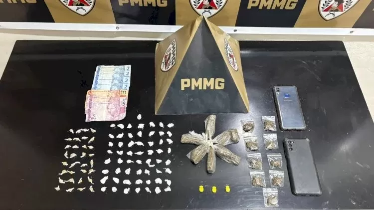 PM desmantela ponto de tráfico em Baldim e prende quatro suspeitos com drogas e armas