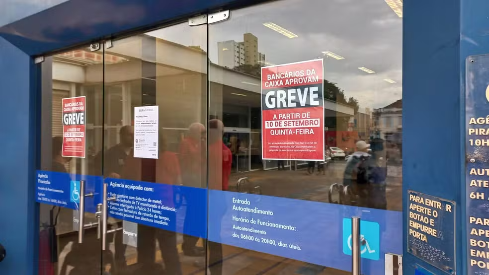Caixa entra em greve nacional e Banco do Brasil tem paralisação parcial nesta quinta-feira