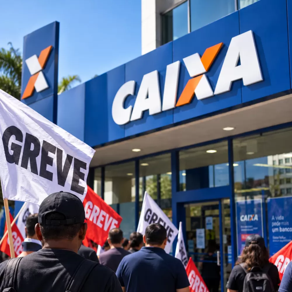 Greve da Caixa continua e banco busca solução para manter serviços durante paralisação
