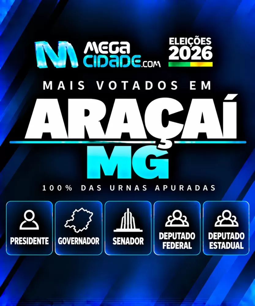 Confira os mais votados nas Eleições 2026 em Araçaí