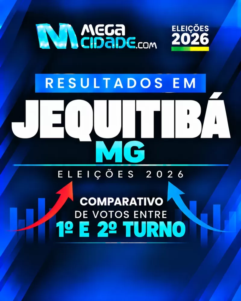 Comparativo de votos para presidente entre o 1º e o 2º turno em Jequitibá