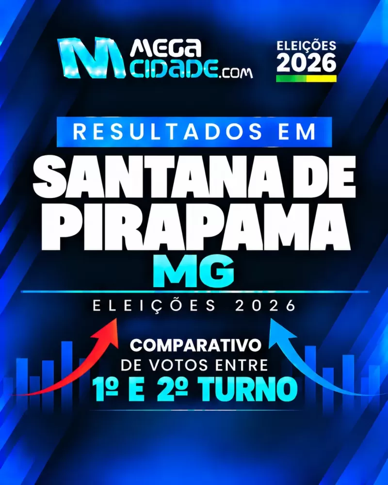 Comparativo de votos para presidente entre o 1º e o 2º turno em Santana de Pirapama