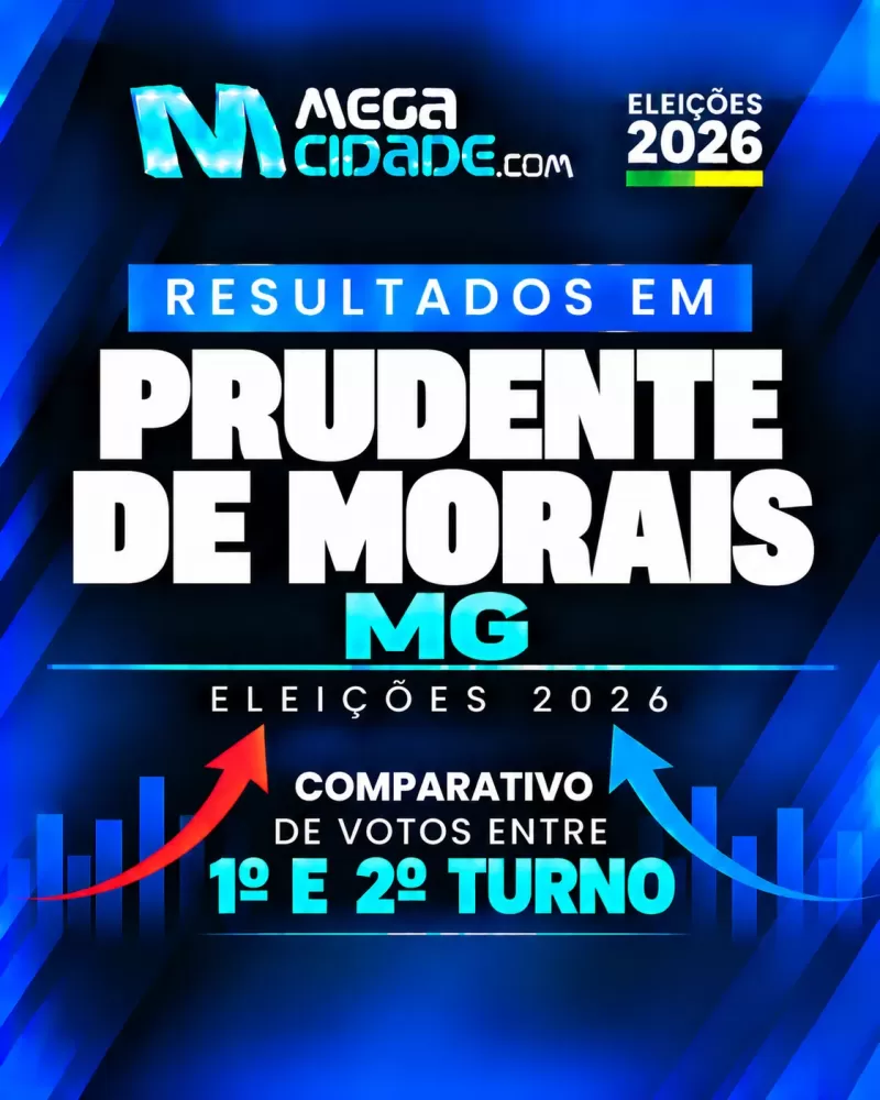 Comparativo de votos para presidente entre o 1º e o 2º turno em Prudente de Morais